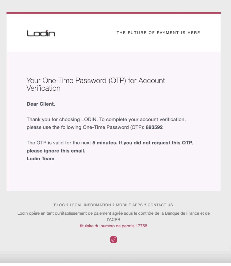 Ouvrir l'email